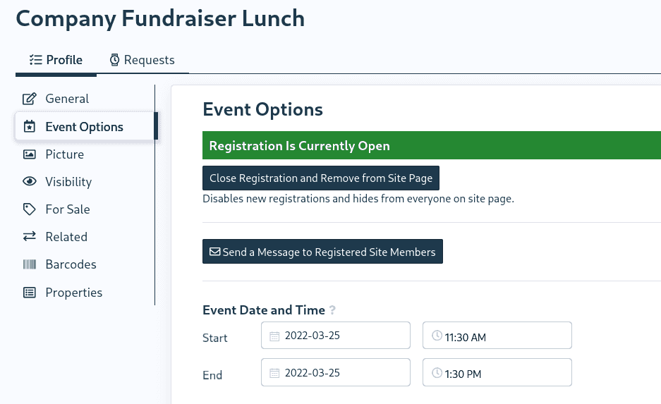 Contacting Registered People