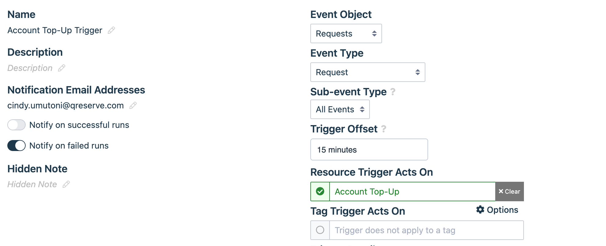 Create a Workflow Trigger