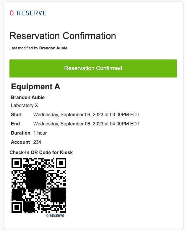 Including QR Codes in Confirmation Emails